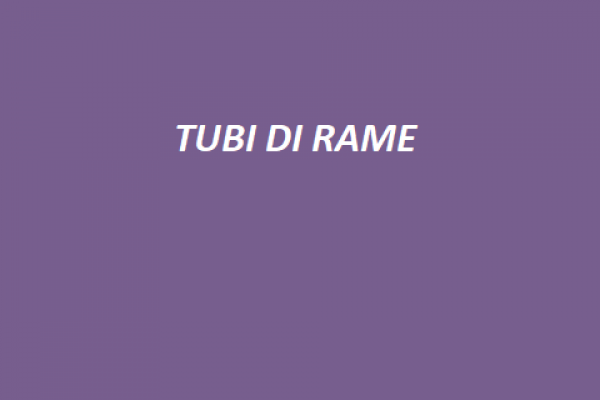 29 TUBI DI RAME