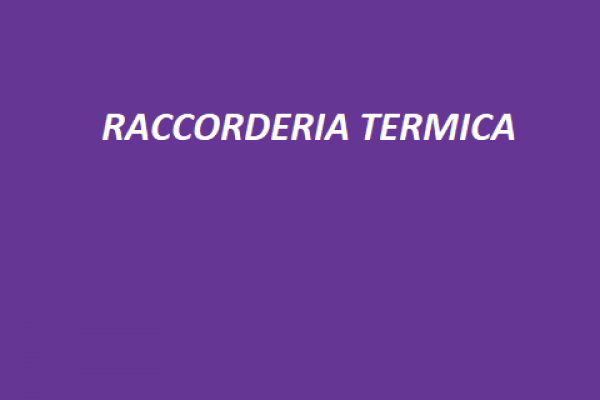 30 RACCORDERIA TERMICA