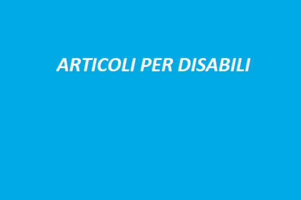 44 ARTICOLI PER DISABILI