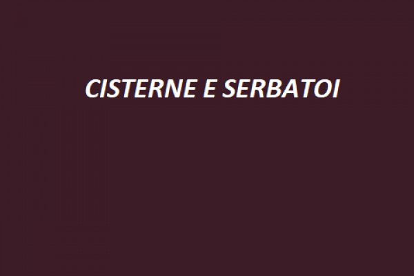 51 CISTERNE E SERBATOI