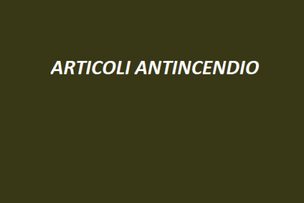 66 ARTICOLI ANTINCENDIO